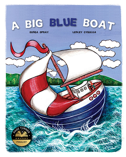 A Big Blue Boat
Fun wording, rhythm and rhyme generate strong imagery in this cumulative story about a big blue boat, a girl and the sea.
picture book, literacy, captain, early reader,