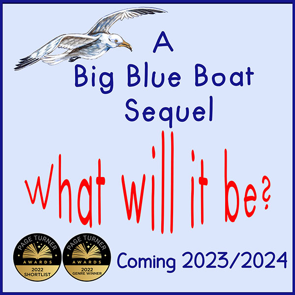What wonderful sights will a big blue boat and her captain see when sailing upon the brine in this A Big Blue Boat sequel?