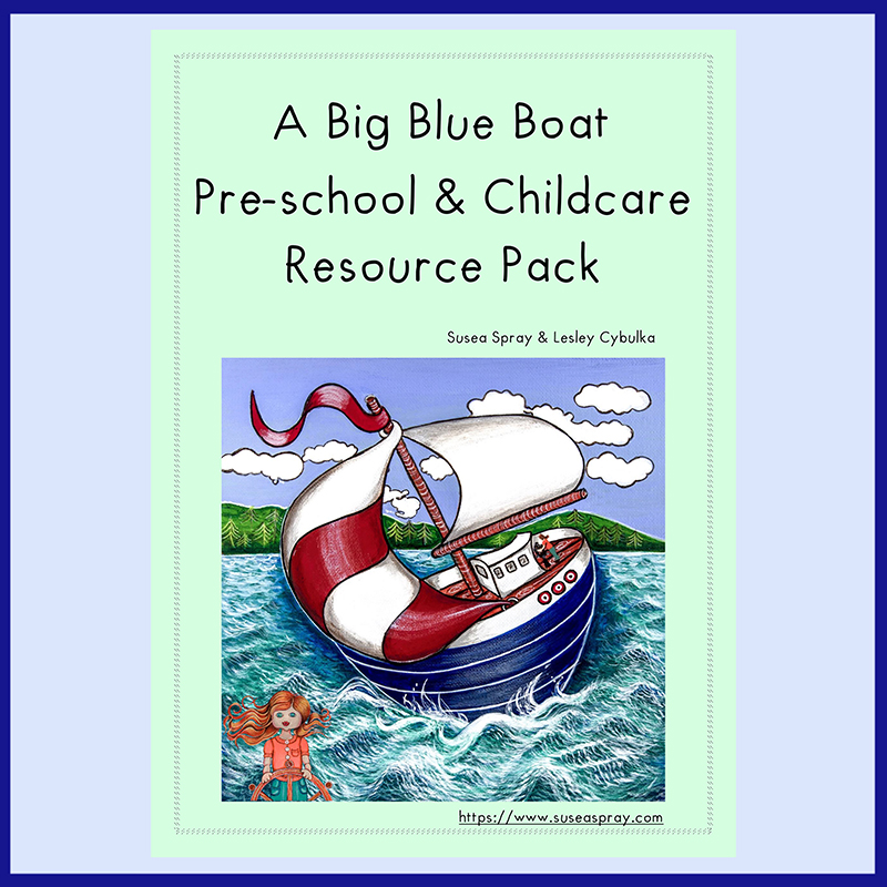 A big blue boat preschool & childcare resource pack. Activities and fun for preschoolers.