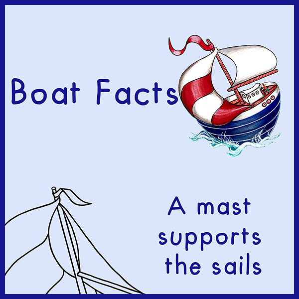 Boat Fatcs
Why are sails different shapes? You will find the answer to this question and more on the Boat Facts page.
mast