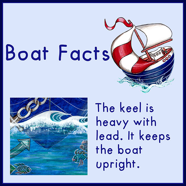 boat facts
Why are sails different shapes? You will find the answer to this question and more on the Boat Facts page.
keel