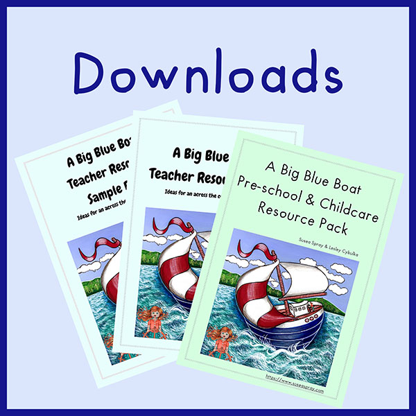 Teachers download eductioanl material about aA Big Blue Boat