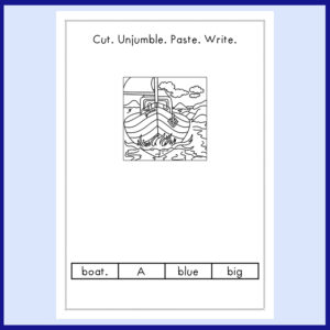 A Big Blue Boat Unjumble 1