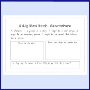 A Big Blue Boat Characters