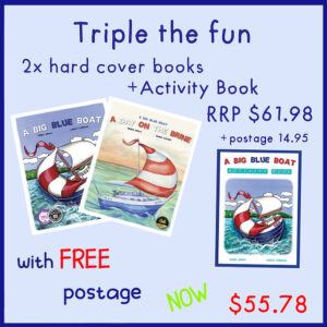 Package 4: A Big Blue Boat, A Day on the Brine & Activity Book